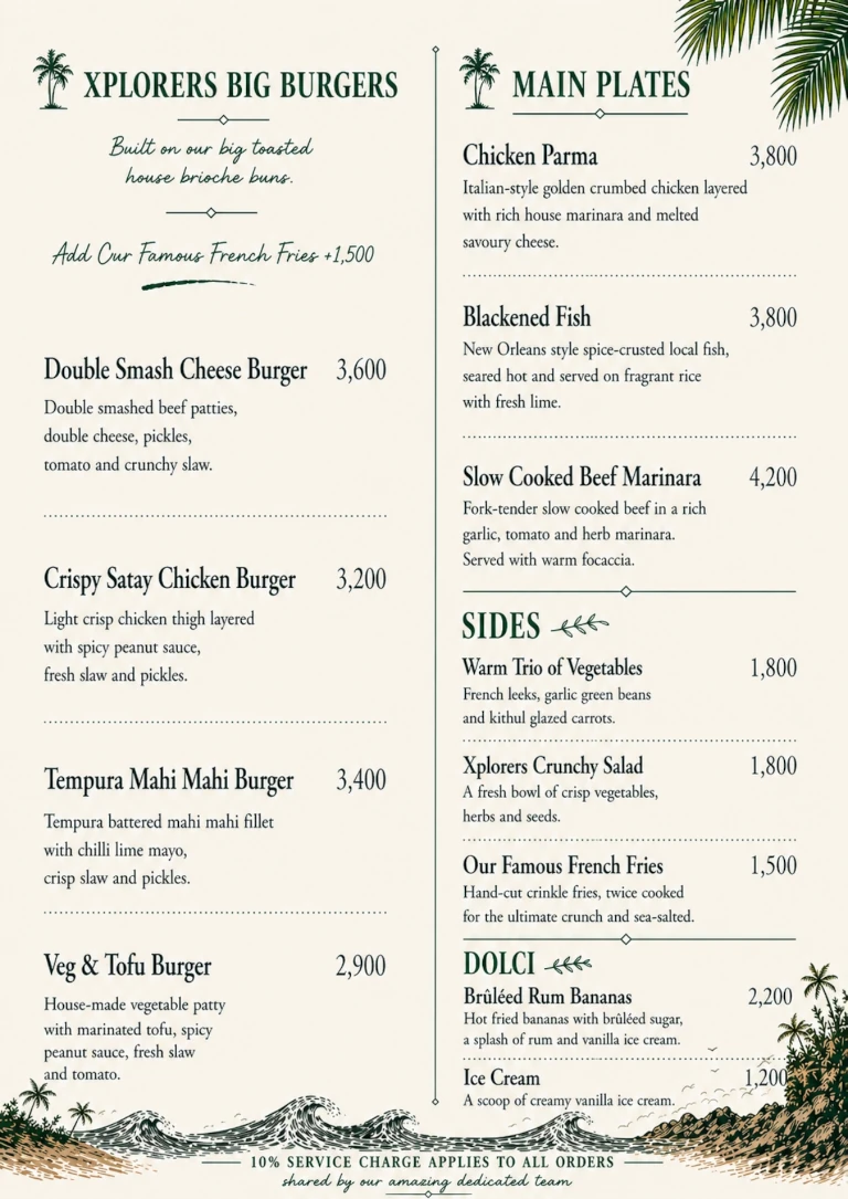 All Day Menu