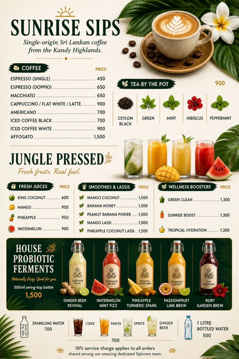 Drinks Menu