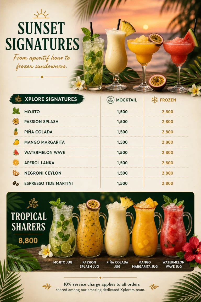 Drinks Menu