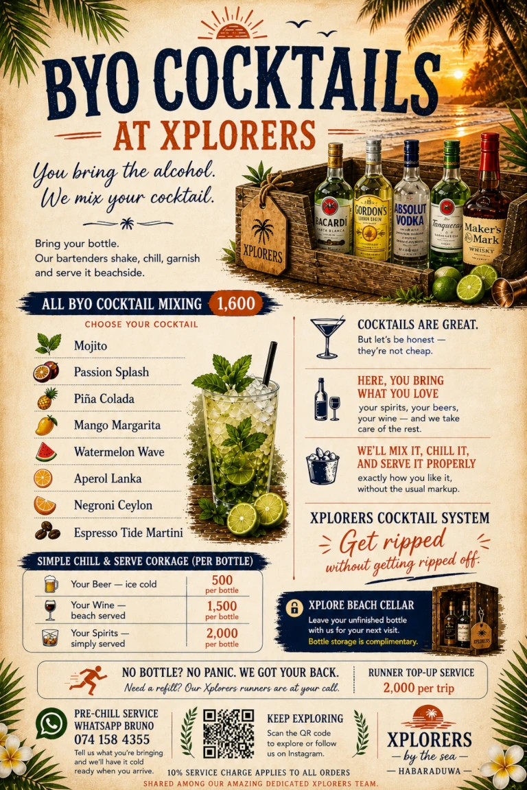 Drinks Menu